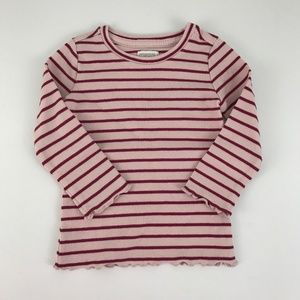 Gymboree Pink Striped shirt 12-18m NWT